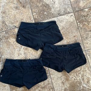 Lululemon 2.5 Speed Shorts -Black
